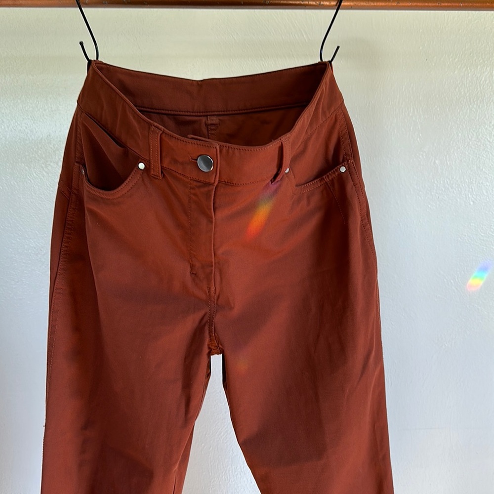 Lululemon sleek city pant, rust, size 2